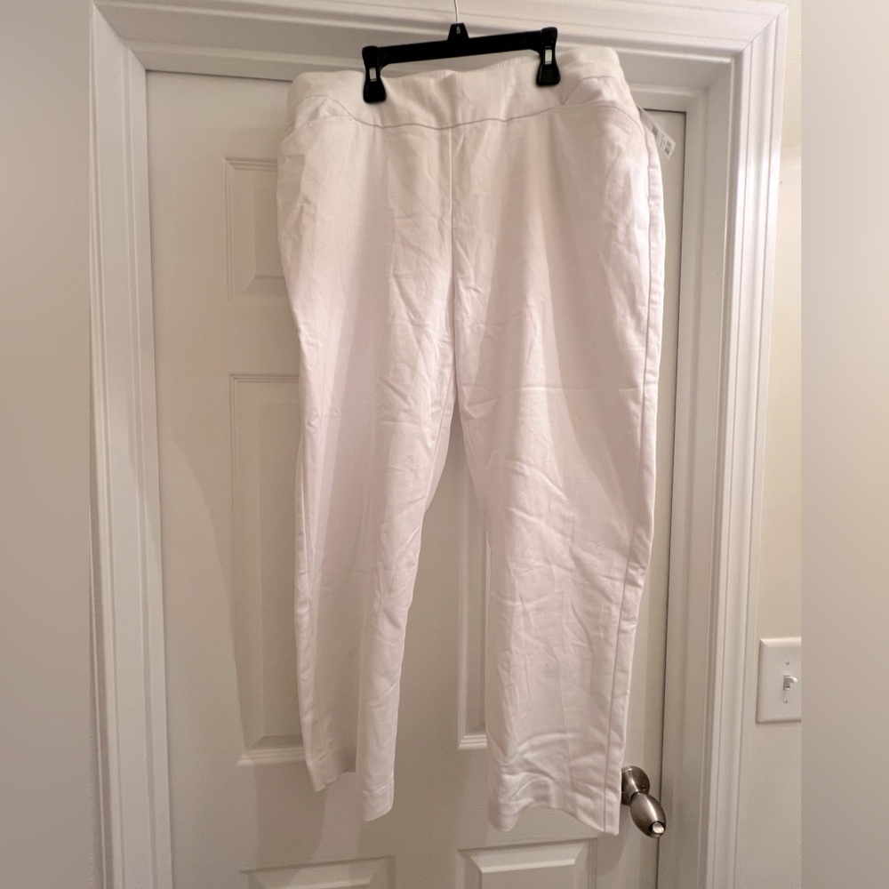 Croft & Barrow Crisp White Ankle Pants